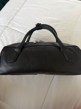 Walter Baker Black Leather Men's Toiletry Bag